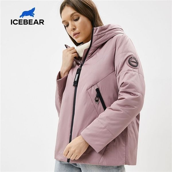 

icebear new women jacket women spring coat fashion casual women clothing brand praka gwc20061i 201217, Black