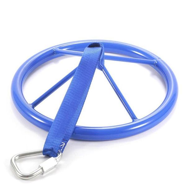 

children outdoor play sport equipment kids ninja wheel with safety carabiner fitness disc children jlllrn