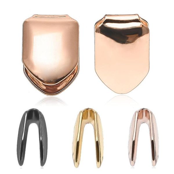 

hiphop custom gold plated single tooth cap hip hop jewelry braces rap singer jewelry teet wmtlis queen66, Black