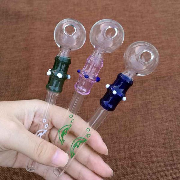 Einzigartige Glas-Pyrex-Glas-Ölbrennerrohre, 4 Mini-Glasrohre, gerades Rohr, Rauchpfeife für Tabakbong SW41