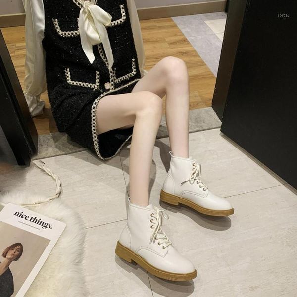 

boots 2021 black white 35 40 size short plush winter female women shoes fashion and keep warm ankle1