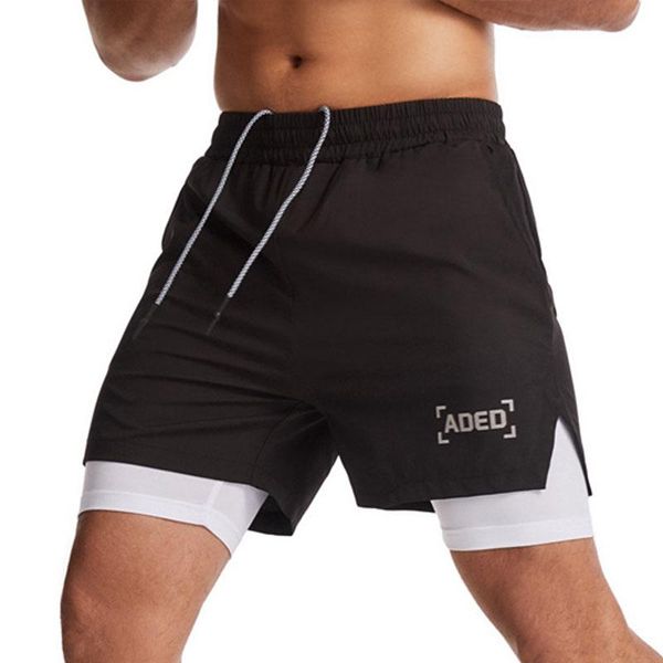 

running shorts gitf clothing exercise gym spandex jogging fitness breathable cycling outdoor sports equipment, Black;blue