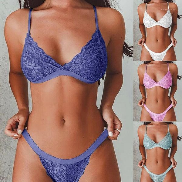

bras sets 6 color women lace underwear seamless triangle cup push up bra set summer breathable adjustable bralette lingerie pink1, Red;black