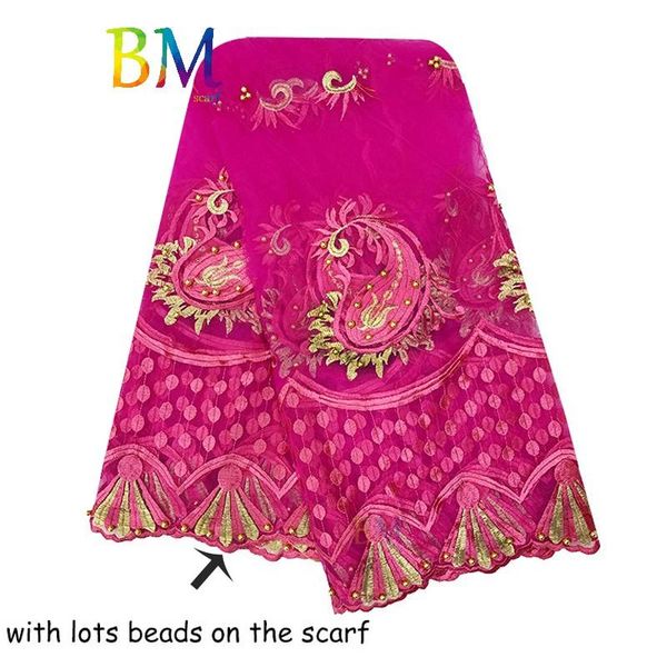 

ethnic clothing scarf for women net embroidery big tulle shawls bx10, Red