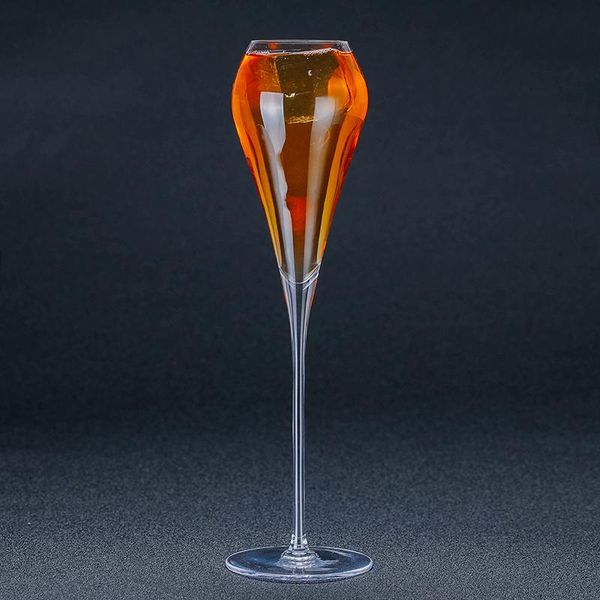 

4pcs 270ml champagne flute glasses shape cocktail glasses elegant designed wine prosecco glass set of 4 wmtjla bdesybag