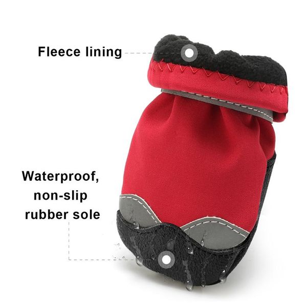 

winter dog shoes warm pet dog boots waterproof puppy dog rain snow booties socks reflective for small large footwear wmtfhn