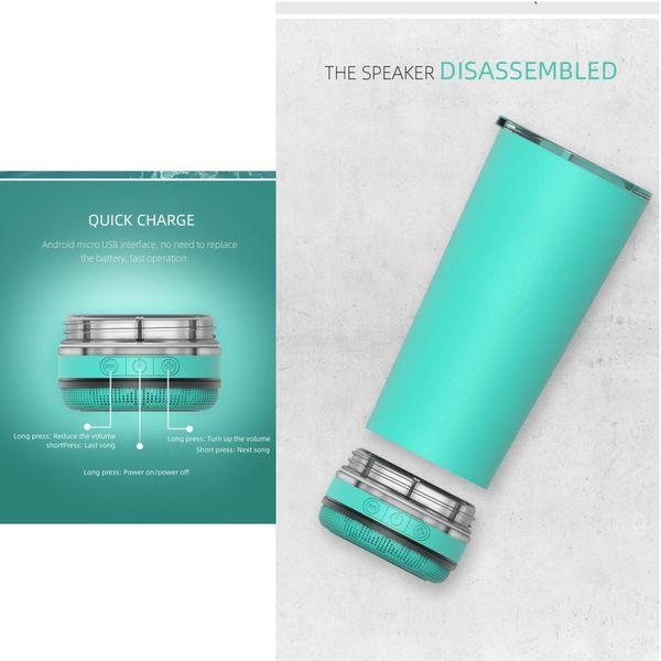 

stainless steel bottles simple operation bluetooth connection water cups multi functional waterproof new tumblers dining outdoor 62xr k2