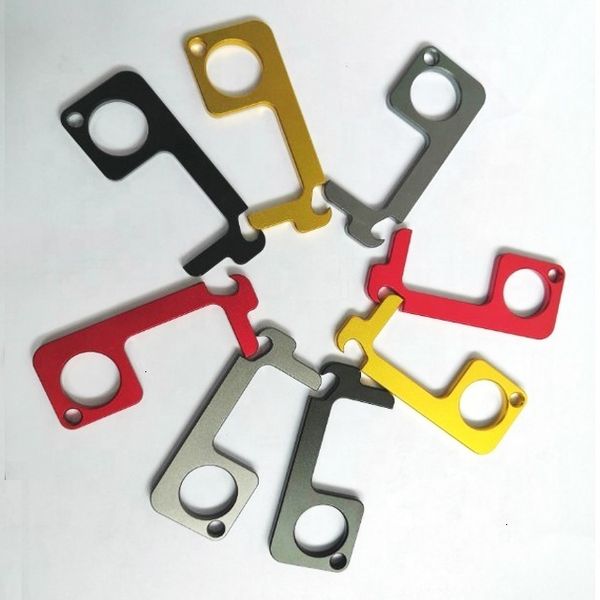 

machine bottle door opener keychains cnc, Silver