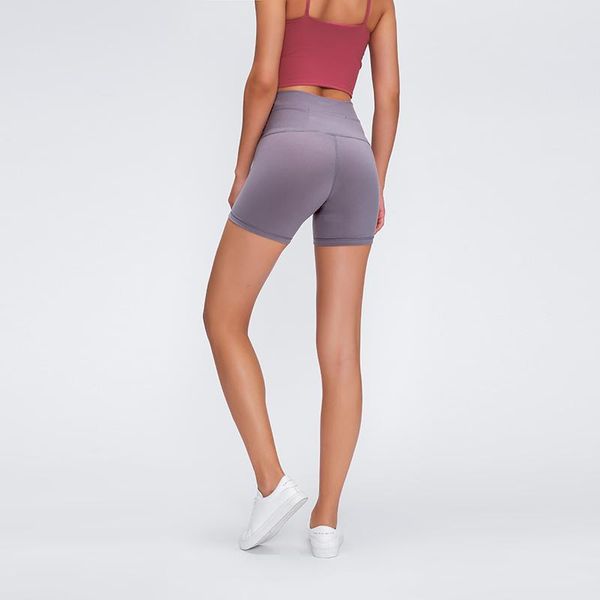 

2020 high waist elastic fitness yoga wear quick dry breathable sports shorts with pocket, White;red