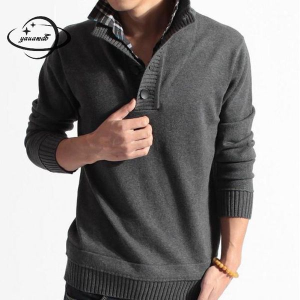 

mens sweaters spring autumn female pullovers clothing turn-down collar long sleeve casual comfortable soft man clothes h441, White;black