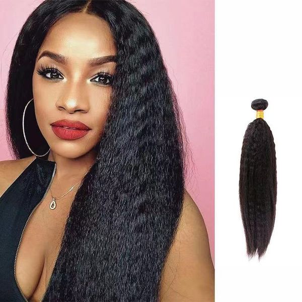 

wigs wholesale real hair curtains kinky straight natural color hair curtains can be ironed real hair curtains, Black;brown
