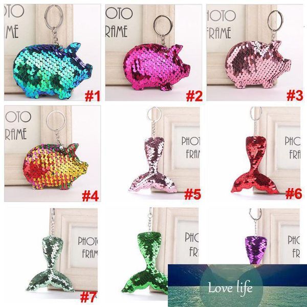 

factoryzkhistyles keychain 94 kids glitter sequins toys charms paillette pendants keyring diy mermaid keychains jewelry, Silver