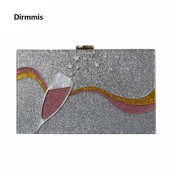 

evening bags fashion accessory women bag acrylic cartoon patchwork dinner handbag woman wedding trendy party box clutch purse1
