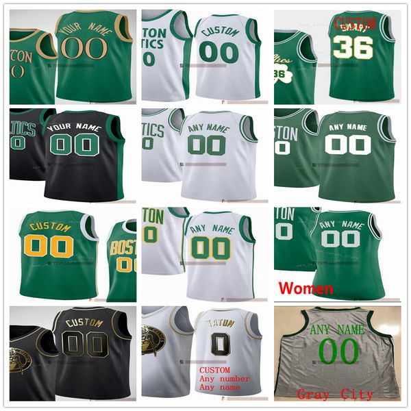 

custom printed 0 jayson 8 kemba tatum walker 7 jaylen 36 marcus brown smart 26 aaron nesmith 11 payton pritchard 27 daniel theis jerseys, Black;red