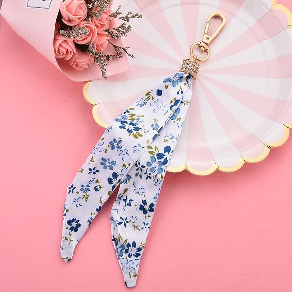 

new scarves key chain exquisite decoration silk tassels keychains women bag charm jewelry acessory eh108b h bbyrmp, Silver