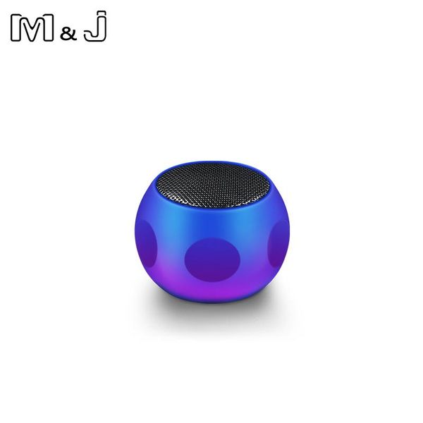 

m&j super-mini wireless bluetooth speaker handcall aluminium alloy multicolor body mini mic portable speaker bluetooth 5.0
