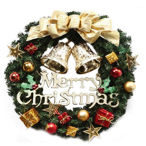 

christmas wreath christmas tree round ring handcrafted elegant holiday wreath wall xmas decoration1