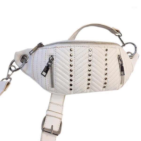 

ladies bag with belt ladies and bag quality with sachet for hip belt white1
