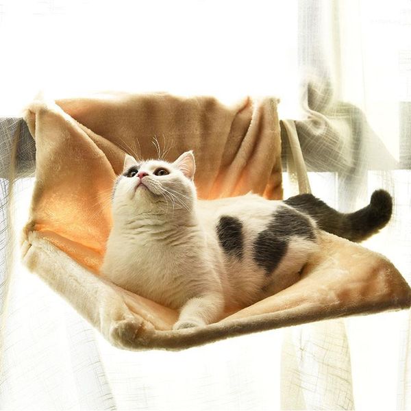 Letti per gatti Mobili in stile Nido Forniture per animali domestici Radiatore Amaca Sedile soleggiato Supporto per finestra Divano letto per animali domestici Tappetino confortevole1