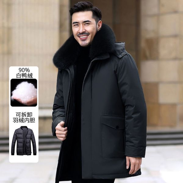 

2020 new down jacket for middle-aged and old men, Black