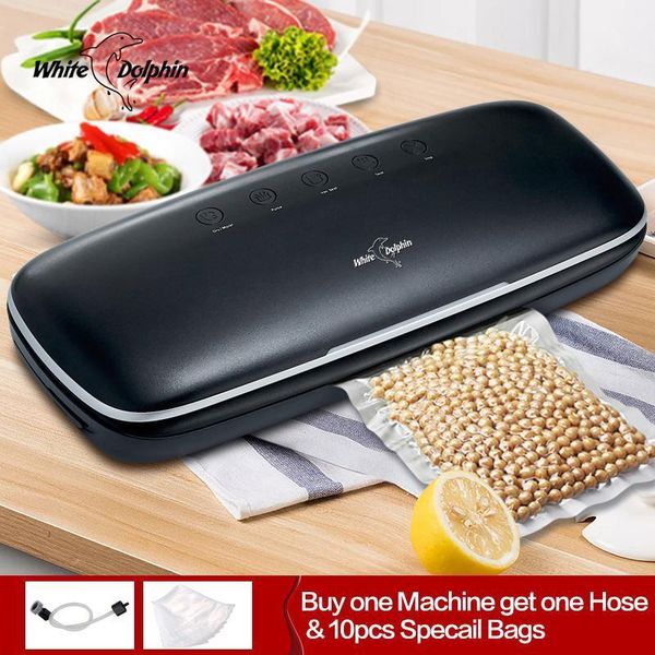 

kitchen vacuum sealer for saver 110v 220v with 10pcs storage bags automatic household vacuum sealer packaging machine1