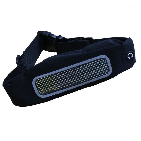 

waist bags bag fashion led fanny pack bluetooth control multi-function waterproof belt mobile phone running packs1
