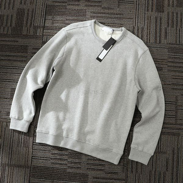 

konng gonng 2020fw spring and autumn men's hoodies fashion brand pullover crew neck sweater pure cotton wool loop sweatshirts, Black