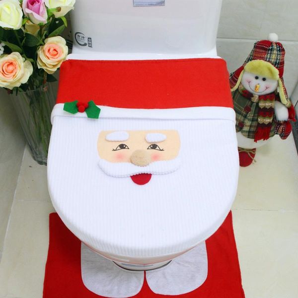 

christmas decorations for home cover toilet seat snowman lid xmas natal navidad decoration