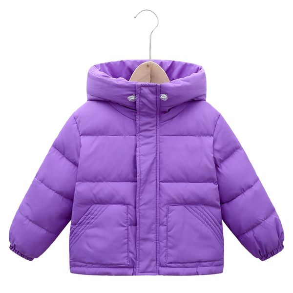 

baby autumn and winter girls children's warm hooded children clothes girl down jacket 201102, Blue;gray