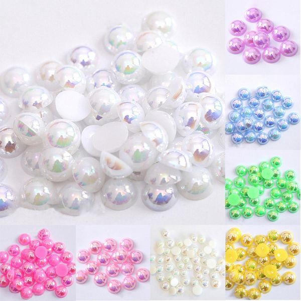 

2 3 4 5 6 8 10 12 14 mm acrylic abs beads pearl imitation half round flatback ab colors bead for jewelry making diy accessories h bbyyzi