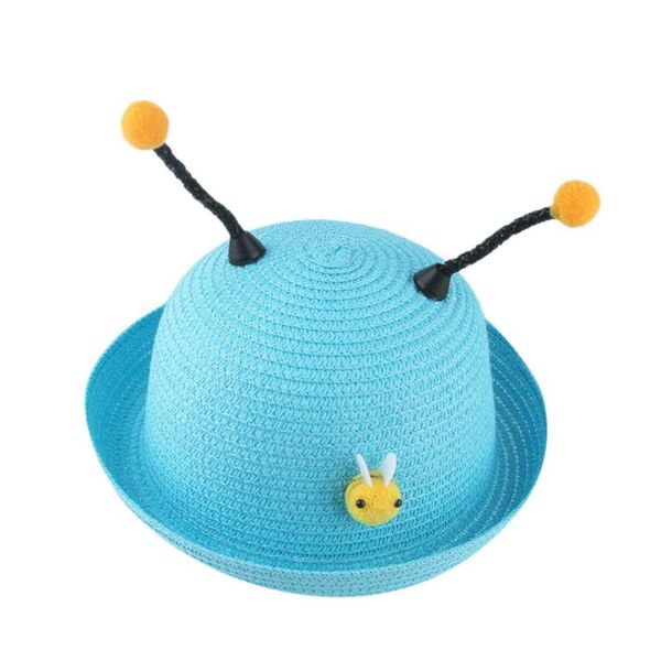 

summer baby cartoon children breathable hat straw hat boy girls cap cotton baby sun cap infant boys girls l409, Yellow