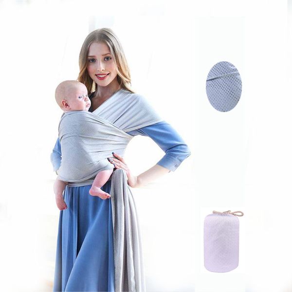 

breathable baby sling carrier wrap scarf nylon backpack ergonomic bebe canguro para infant for summer accessories ring carrier q1215