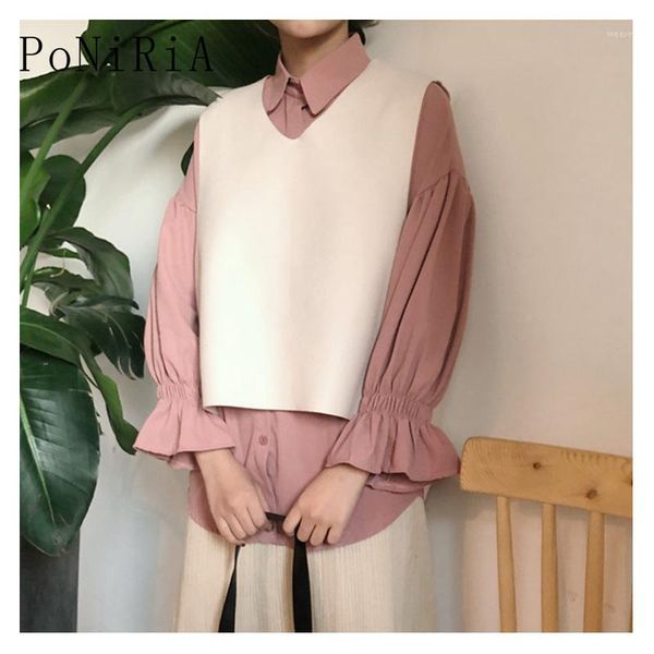 

suits two pieces for 40kg -60kg/88lb-132lb 2018 new autumn winter women's knitting vest sleeveless student female sweater blouse1, Gray