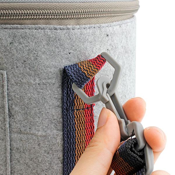 

круглый термический ланч коробка сумка сферики с ошенно твердыми войлочными термальными мешками для женщин детский школьный пикник кемпинг s