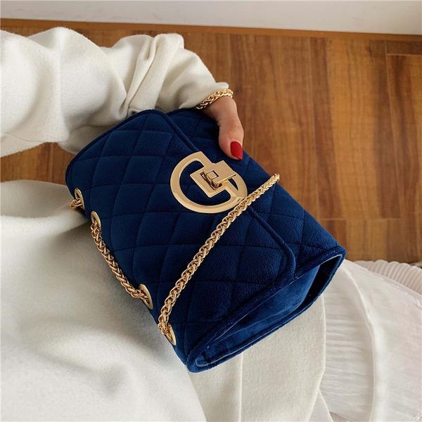 

winter solid color velvet mini crossbody bags for women 2021 lady shoulder messenger bag luxury designer purses and handbags