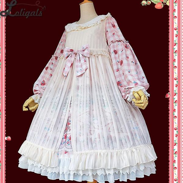 

women's blouses & shirts sweet lolita chiffon cover up dress by infanta, White