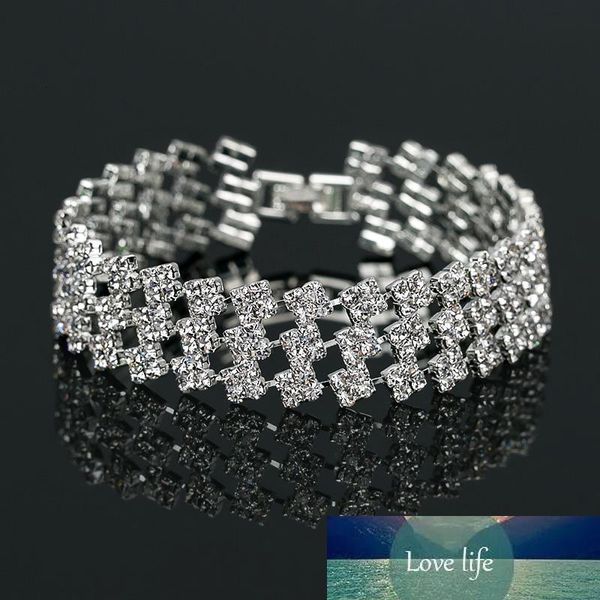

charm brilliant pave adjustable chain bracelets for women esposas b174, Black