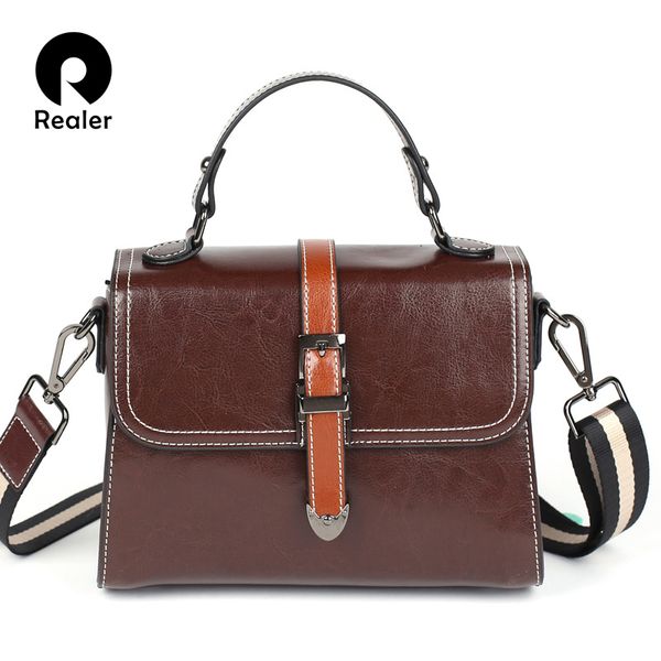 

realer women handbags genuine leather bag tote shoulder bag messenger bas fashion bags for ladies 2020 classic designer bags c0121