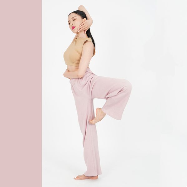 

ballet dance pans for classical dance costume ballerina clothes soft practice wear gymnastics wide leg pants jl2422, Black;red