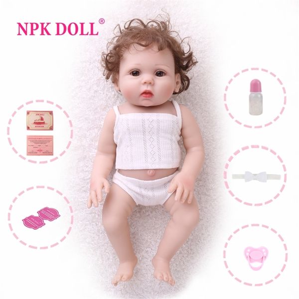 

npkdoll reborn baby 18 inch full vinyl lifelike toys for children fake infant educational bath kids playmate babe boneca y200111