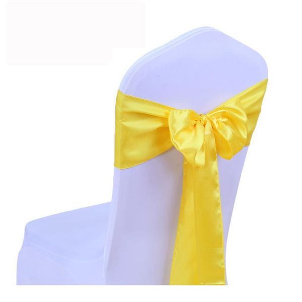 

1pc satin fabric chair sashes wedding chair knot cover decoration chairs bow ties for wedding banquet party eve jllprz