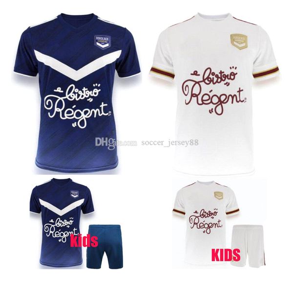 

20 21 girondins de bordeaux soccer jerseys 2020 2021 maillot de foot briand s.kalu kamano benito de oudin men kids kit basic football shirts, Black;yellow