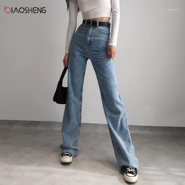 

women's jeans women's pants mom woman high waist 2021 undefined baggy oversize loose wide denim fashion y2k straight trousers1, Blue