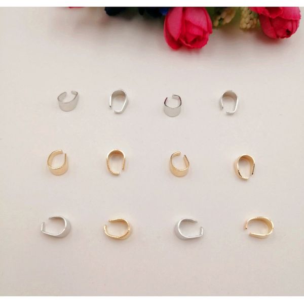 

50 шт. 9 11 м серебро kc glod rhodium ожерелье кулон клипы подвеска clasps pinch clip boin подвески разъемы diy ювелирные изделия f jllynu, Silver