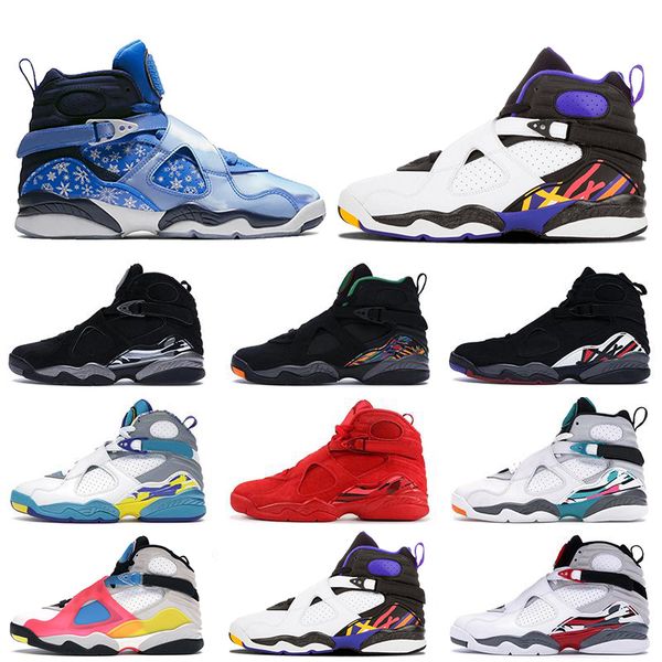 

sale snowflake multi color 8 8s men basketball shoes bugs bunny aqua south beach tinker chrome playoffs mens trainers sports sneakers