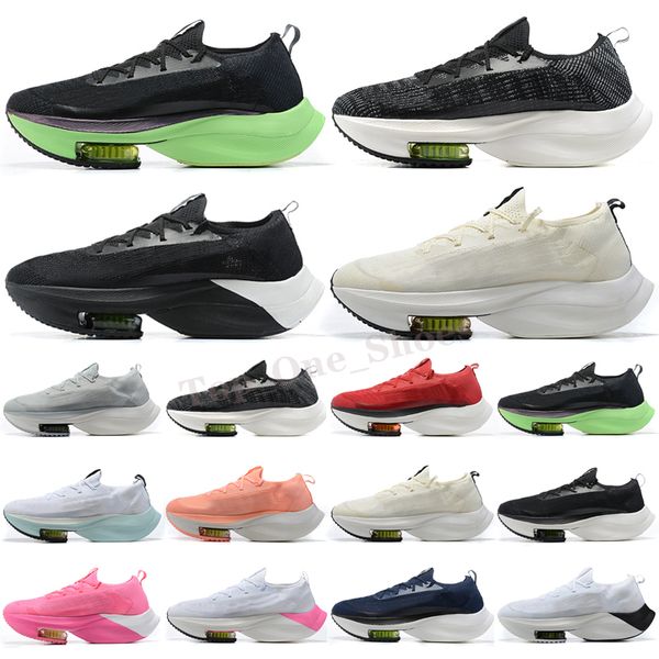 

2020 zoom volt electric green piwhite mens run shoes for women breathable sports sneakers size 36-45