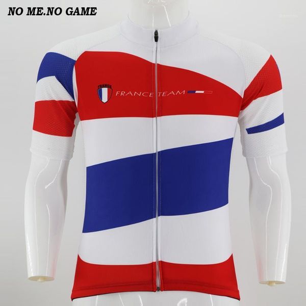 

racing jackets france pro team men's short sleeve cycling jerseys mtb bicycle shirt wear road bike clothes clothing1, Black;red