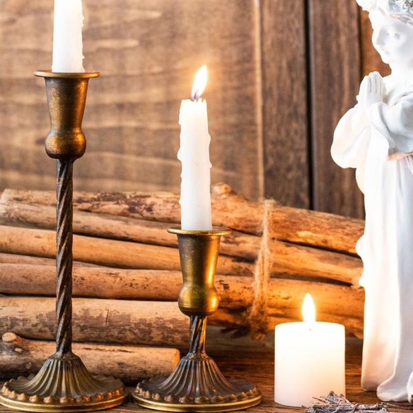 

candle holders vintage resin christmas simple nordic practical deskcandelabra decoration portavelas home ec50lz