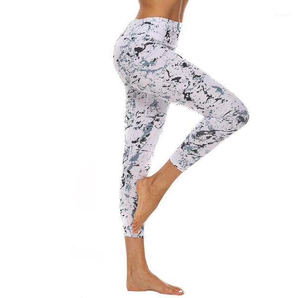 

yoga outfits high waist sweatpants printed sport leggings fitness ropa streachy gym running workout training pant1, White;red