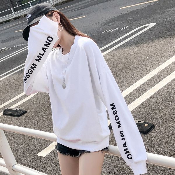 

spring autumn 2020 thin women's coat loose long sleeve lazy wind and sweater, Black